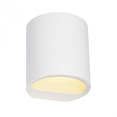 Plastra Lampa ścienna, Gl 104 Round, Biały Gips, G9, Max. 42w