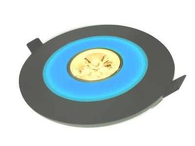 Oprawa Downlight ARS blue 3*1W biały ciepły,srebrny