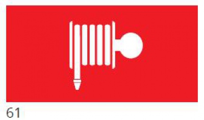 125x250 Piktogram 61 Hydrant Logo Awex (iso7010)
