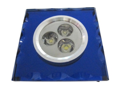 Downlight LED Affi niebieski 3*1W ciepły biały