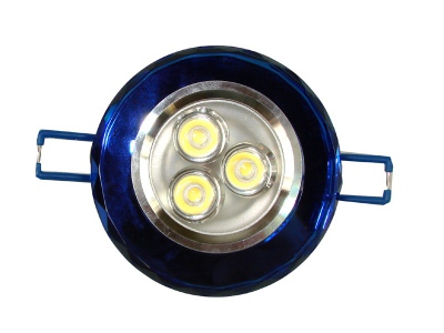 Downlight LED Kim niebieski 3*1W dzienny biały