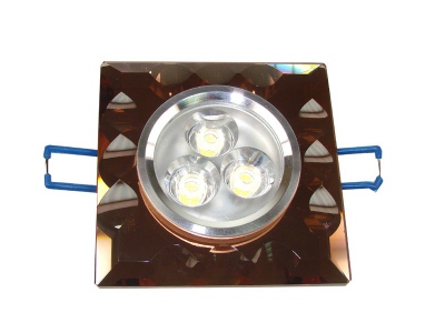 Downlight LED Kent brązowy 3*1W dzienny biały