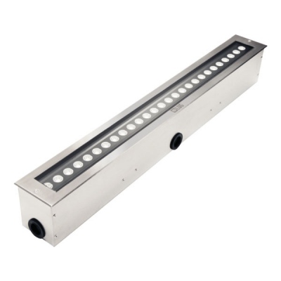 Oprawa Groundline As Led 636 Ed 12w Biały 3000k Ip67 10° Czarny