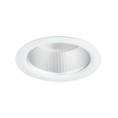 Oprawa downlight Lugstar Spot Lb Led P/t Ed 1100lm/830 Mat Ip44 Biały - odbłyśnik aluminiowy matowy fasetowany