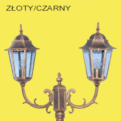 Lampa ogrodowa K-7006A2-2 czarny/złoty