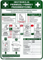 Tabliczka ostrzegawcza PCV /Instrukcja pierwszej pomocy przedmedycznej/ IB13/P