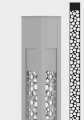 Kolumna oświetleniowa SAL PROF DECOR LED 36W, 2 700K, anodowany naturalny, wariant dekoru A