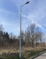 Latarnia uliczna LED 96W słup 8m + wysiegnik 1m + fundament