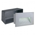 BRICK LED DOWNUNDER, lampa ścienna, srebrno-szara, białe ciepłe LED