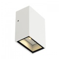 QUAD 1 wall lamp, square, white, LED, 1x3W, warm white