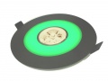 Downlight Aries Green 3*1w Biały Dzienny,srebrny -