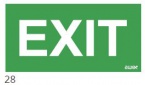 125x250 piktogram 28 exit (ISO7010)