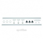 Szyna 1-f Szyna Kpl. 3, Biała, 2x1m, Zawiera 3x Puri Spot I Led Lamps
