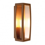 Meridian Box 2 Lampa Zewn. Kol. Rdzy E27 25w Przezroczysty Plastik