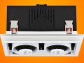 Downlight Led Negro  2*38w Regulowany Dw