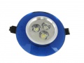 Downlight LED Drift niebieski 3*1W ciepły biały