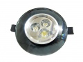Downlight Led Power Drift Black 3*1w Biały Ciepły