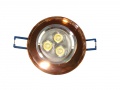 Downlight LED Kim brązowy 3*1W dzienny biały