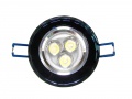 Downlight LED Kim czarny 3*1W dzienny biały