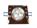 Downlight Led Power Kent Brown 3*1w Biały Dzienny
