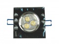 Downlight LED Kent czarny 3*1W dzienny biały