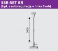 SSK-SET AR (kpl. z autoregulacją + linka 3 mb)