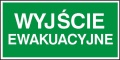 150x300 Piktogram Folia 21 Wyjście Ewakuacyjne Logo Awex (iso7010)