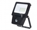 Projektor LED 20W z czujnikiem obudowa aluminiowa czarna 1600lm 4000K AC 110V-240V IP54  LP-12-019