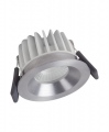 Spot Led Fix 8w/3000k Ip44 Silver Dim