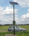 Lampa solarna Venus E LED 10W / panel 160W / słup 4m ocynk + malowanie RAL 80Ah