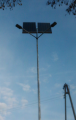 Lampa uliczna Andromeda 4m LED 2x50W /  panel 270W / 120Ah