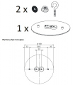 Mocowanie oprawy OWA SU LED C116 (MOC-C-116)